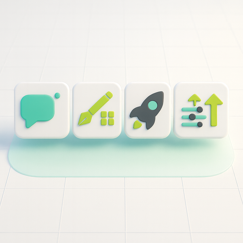 Process timeline for discover, design/setup, launch, optimize.