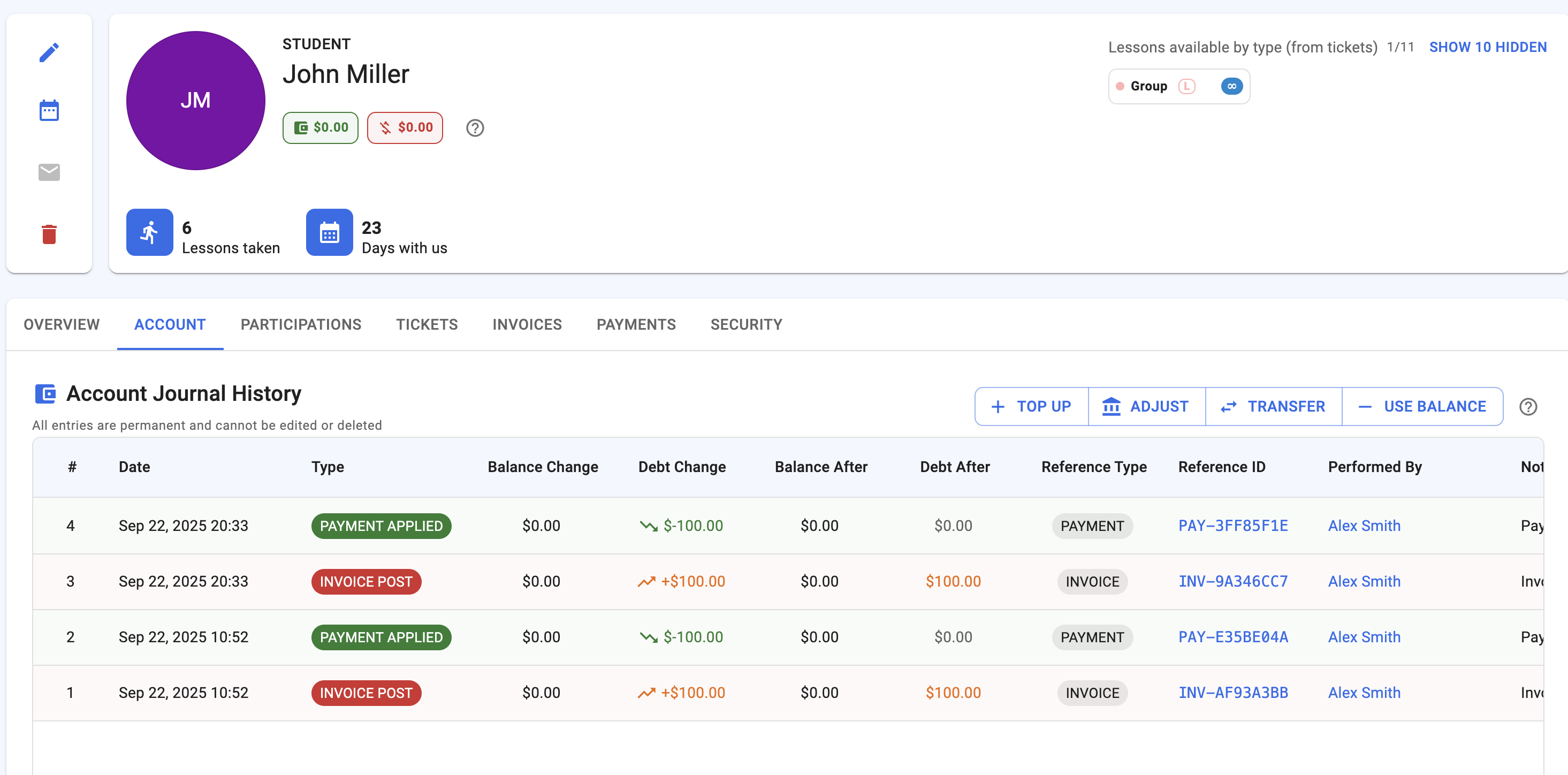 Clear balances without spreadsheets.