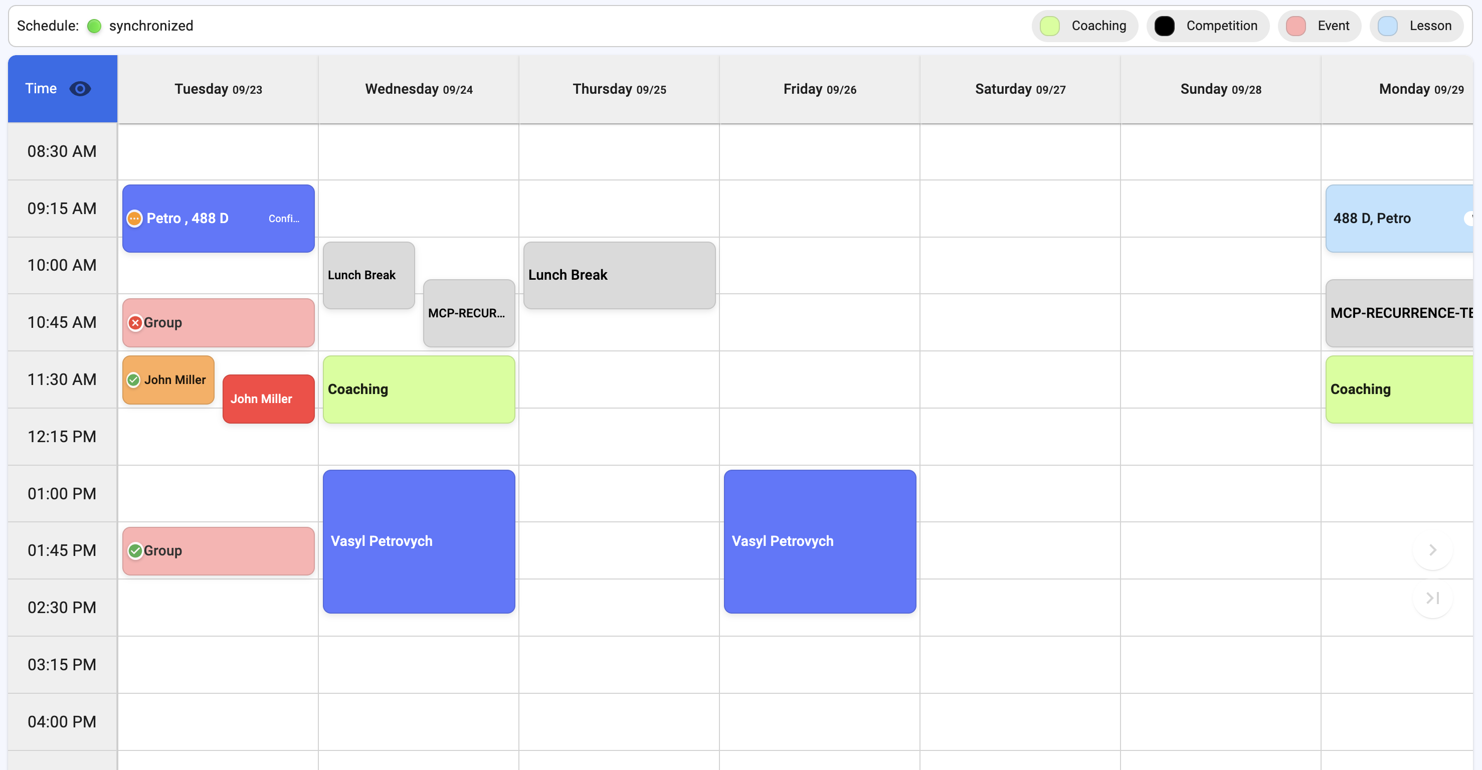 One schedule your whole studio can use.