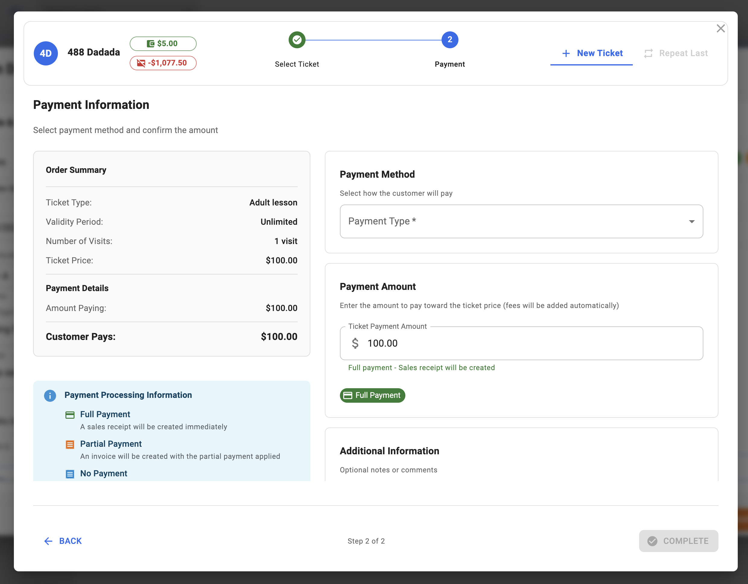 Charge a student—balance & profit update instantly.